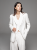 LIYIHAN 2024新款白色亚麻西装外套女休闲西服套装三件套高级感 商品缩略图4