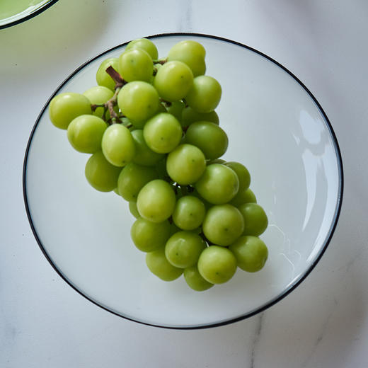 北欧风瓷粉黑边敞口花瓶鲜花餐桌电视柜简约创意手工家用玻璃果盘 商品图12