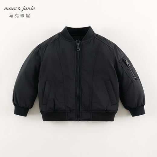 马克珍妮男童山系户外夹棉棒球服外套2024秋装新款241612 商品图3