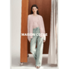 MAISON CECILE定染灰粉色羊绒羊毛开衫/背心 商品缩略图1