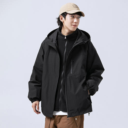 【户外潮牌两件套！山系冲锋衣】三合一外套连帽春秋潮牌，百搭时尚舒适，户外登山美式夹克女，防水防风情侣外套L 商品图0