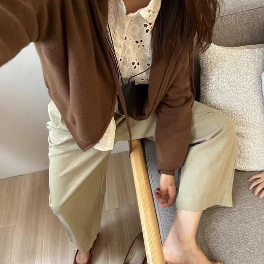 老米优品🎈篙端！韩国1：1定制《镂空重工刺绣衬衫》奶油色系，优雅温柔，精致韩国小姐姐  CY240904A 商品图1