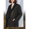 COCOBELLA奢感烫金两穿开叉袖西装秋冬商务通勤西服外套SI43B 商品缩略图1