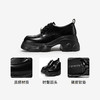 千百度厚底增高JK牛津鞋女秋冬德比鞋小皮鞋漆皮乐福鞋A24480363 商品缩略图3