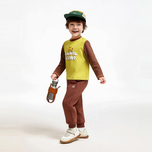 男童空气层暖卫裤单裤安奈儿童装实体店同款XB436717 商品图5