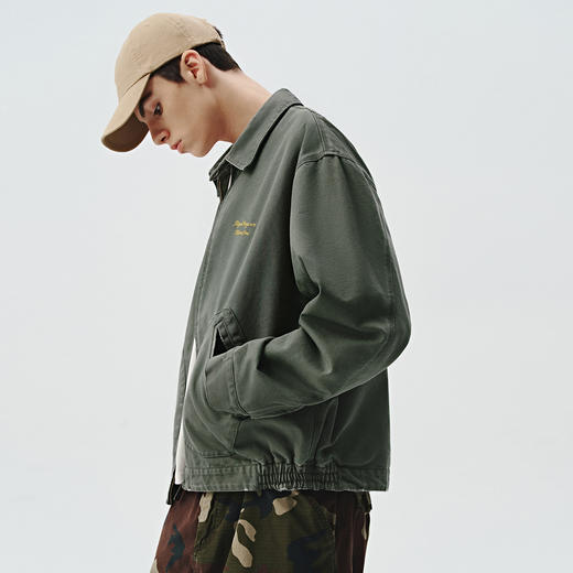 714street破坏水洗底特律夹克男女2024秋冬新款美式复古工装外套 商品图3