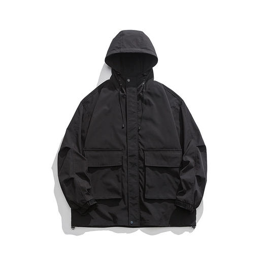 【自由穿梭❗️山系连帽外套】春秋季新款潮牌户外登山休闲夹克，防水工装冲锋衣，情侣外套L 商品图5