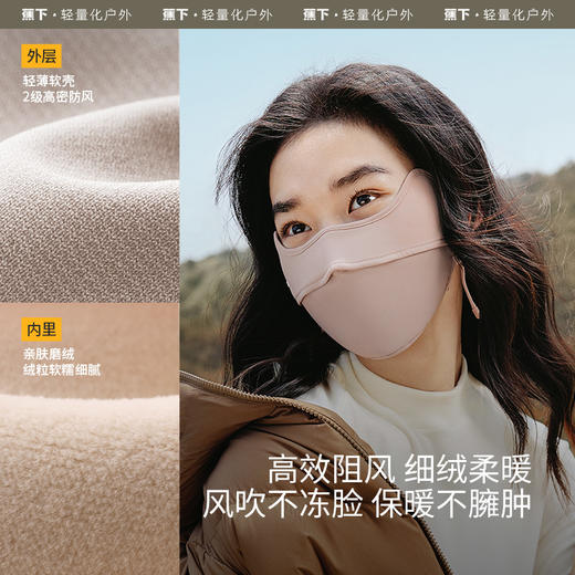 蕉下保暖防晒口罩WP33024护眼角防晒面罩防紫外线防风沙秋冬新品 商品图1