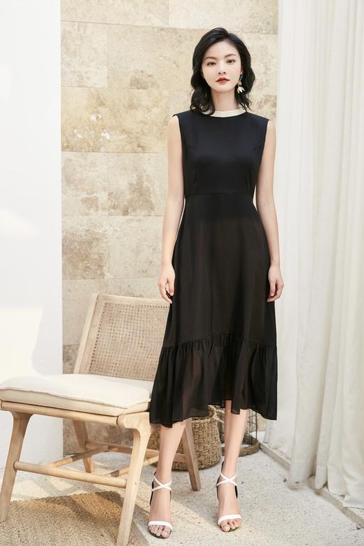 Le Malene 黑白撞色露背连衣裙 16724 商品图3