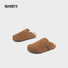 和诚行 2024秋冬新款复古加绒厚底勃肯女百搭休闲半包拖鞋1930071 商品缩略图2
