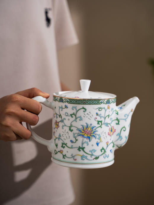 富玉陶瓷咖啡杯碟套装家用高档精致杯子杯具下午茶轻奢礼盒伴手礼历历花间茶咖具 商品图3