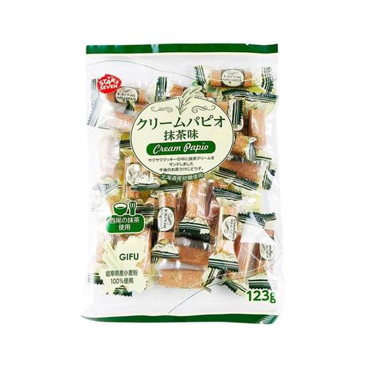 星七牌抹茶味夹心小蛋卷 123g/包 商品图0