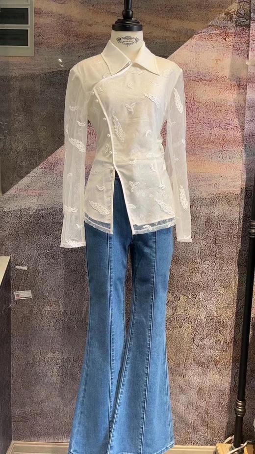 MAXRIENY 新中式盘扣衬衣 MF85TP763 商品图1