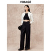 VIMAGE纬漫纪秋季新款时尚气质显瘦斗篷设计简约百搭短衬衫V2209805 商品缩略图1