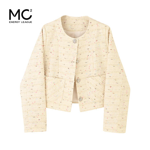 小香风甜美亮片粗花呢外套J4232601 商品图4