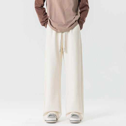 【新款DYF】大依优型大码直筒运动针织休闲裤加肥加大男装舒适胖子肥佬百搭运动裤长裤 商品图5