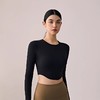 跃牌【周游世界系列】瑜伽服女螺纹短款瑜伽长袖修身运动上衣 TP0795 商品缩略图4