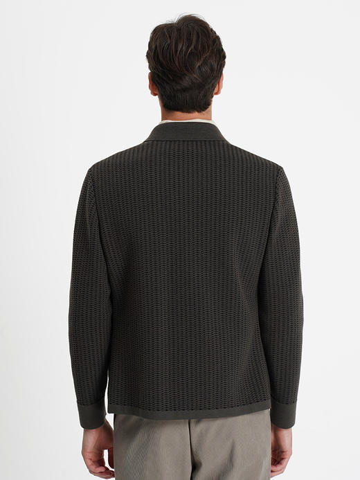 callisto乐行系列绿色羊毛混纺夹克 商品图4