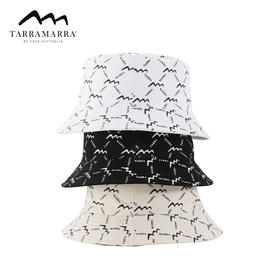 TARRAMARRA一帽两戴一面纯色一面TA*logo满印休闲渔夫帽TAZ068