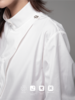 LIYIHAN 白色百搭设计感立领搭片衬衫防晒防皱圆领女解构小众衬衣 商品缩略图5