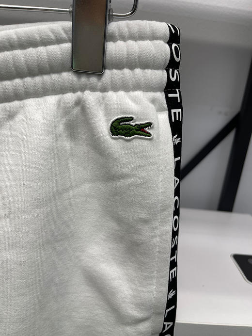 Lacoste/法国鳄鱼 男士春秋百搭加绒棉混纺束脚休闲裤卫裤XH7066 商品图3