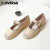 EVERAU2023上新优雅与甜心 复古与时髦的碰撞柔软羊皮鞋面平底春夏舒适玛丽珍女鞋EA7030 商品缩略图3