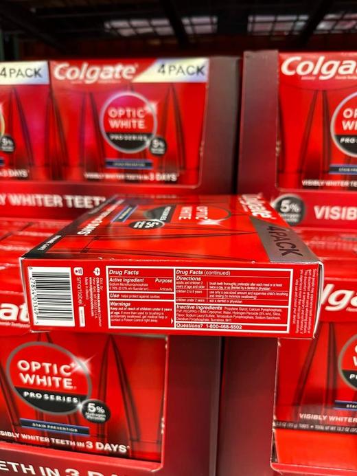 直邮特价165元/组！Colgate高露洁Pro系列亮白牙膏93g*4支装组合 美国代购，无中文标签，介意慎拍 商品图1