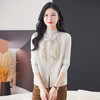 CC-9-6925新中式盘扣刺绣针织马甲开衫女春秋短款宽松无袖外穿毛衣外套上衣 商品缩略图0