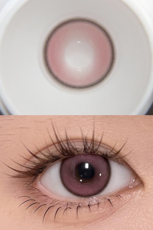 Curly Puppy半年抛美瞳 奶酪树莓 14.2mm 商品图0