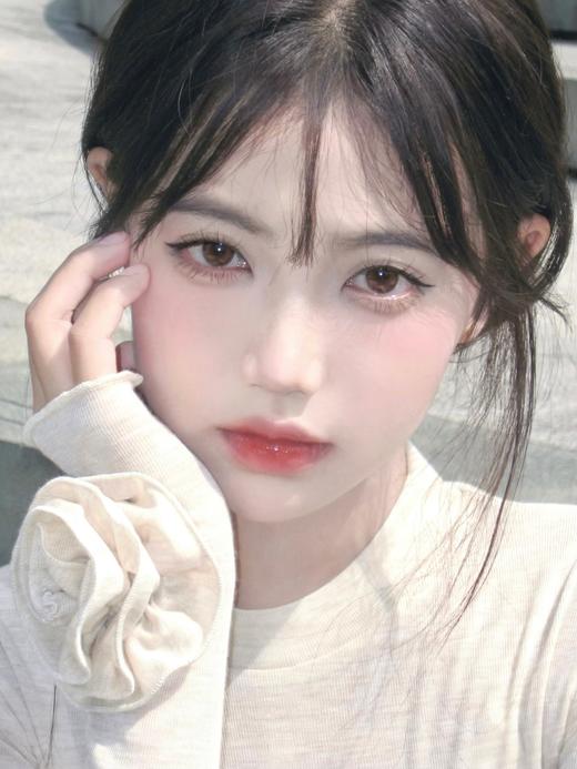 arouge 奶糖时光/珍奶噗噗 年抛美瞳 14.0含硅水凝胶  巧/灰 商品图3