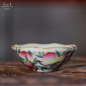 问鼎汝瓷鼎峰系列月白家荷杯（五桃）