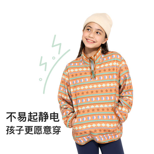 (11.11)ubras旗下likeuu男女童摇粒绒外套连帽双面穿保暖卫衣 商品图8