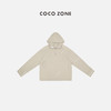 COCO ZONE 高级设计感休闲连帽半门襟拉链百搭松紧下摆卫衣24C10146 商品缩略图0
