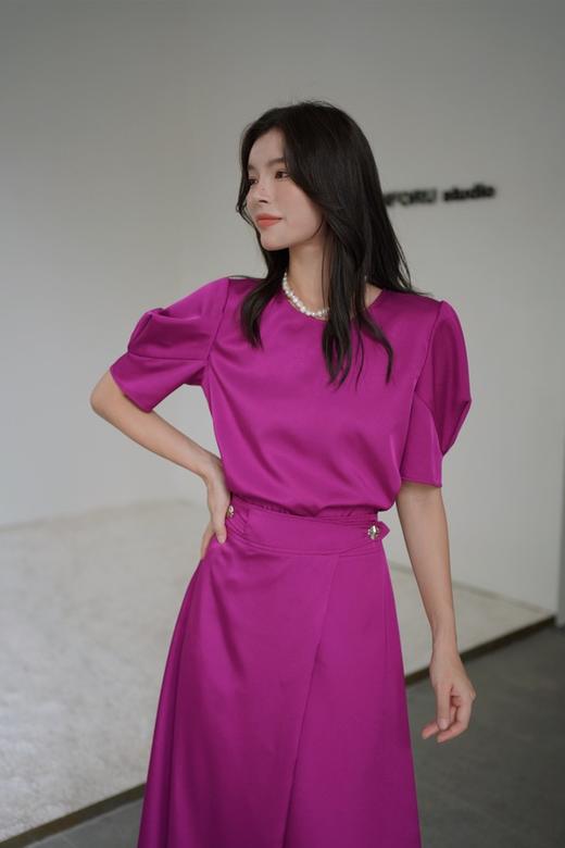 Le Malene 气质圆领上衣显瘦时尚半裙套装 16941 商品图3