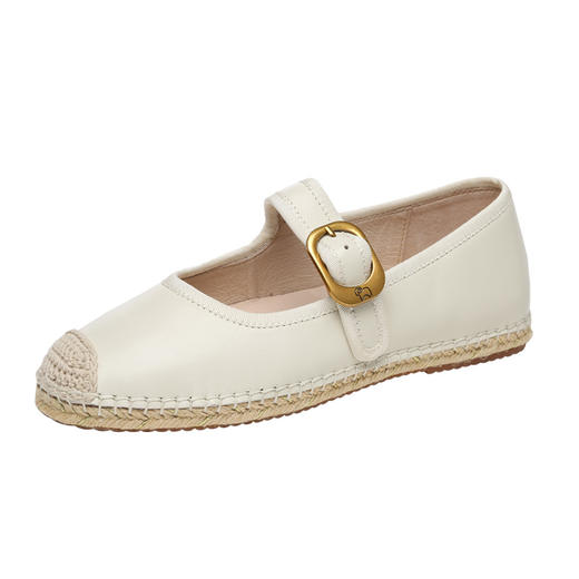 EVERAU2023上新优雅与甜心 复古与时髦的碰撞柔软羊皮鞋面平底春夏舒适玛丽珍女鞋EA7030 商品图6