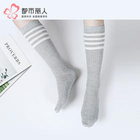 都市丽人眯雅佳长筒袜休闲系列精梳棉袜子女童袜子JCTDA4