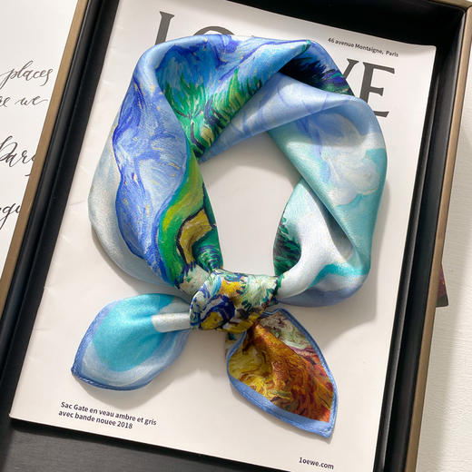 【抖音专属】真丝方巾（24715086-颜色随机） 商品图0