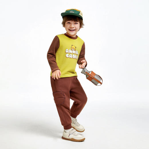 男童空气层暖卫裤单裤安奈儿童装实体店同款XB436717 商品图3