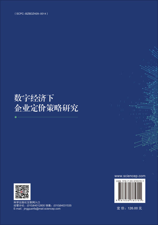 数字经济下企业定价策略研究 商品图1