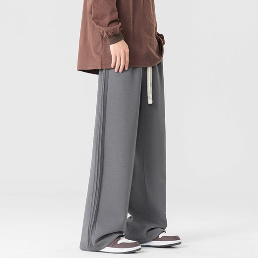 【新款DYF】大依优型大码直筒运动针织休闲裤加肥加大男装舒适胖子肥佬百搭运动裤长裤 商品图4