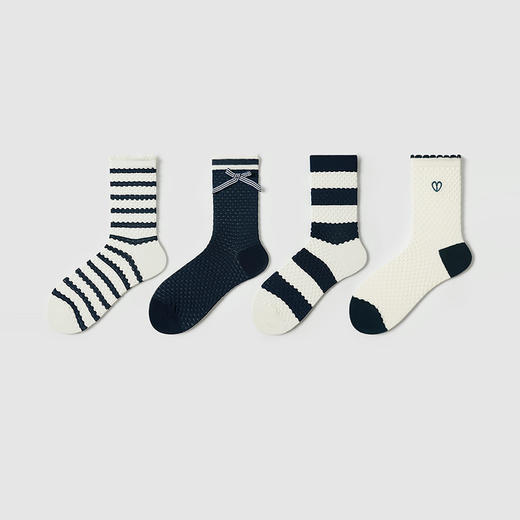 都市丽人中筒袜休闲系列精梳棉袜子女袜子LCTDF1 商品图2