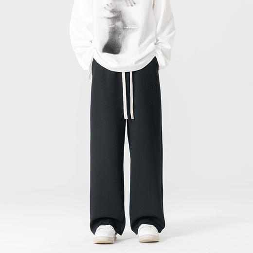 【新款DYF】大依优型大码直筒运动针织休闲裤加肥加大男装舒适胖子肥佬百搭运动裤长裤 商品图7