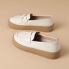 ZHR厚底乐福鞋2024新款软底白色小皮鞋女士一脚蹬单鞋休闲小白鞋 商品缩略图7