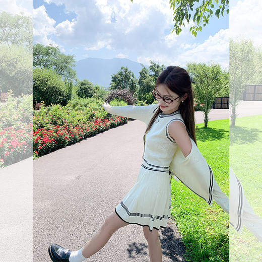 <曾小咸推荐>韩系甜美小香风三件套装 商品图3