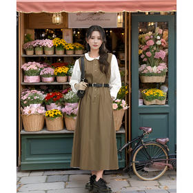 9/7奢姿大码女装2024秋季系带设计假两件简约连衣裙胖妹妹时尚裙子9943891291