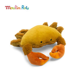 Moulin Roty 小螃蟹玩偶 法式玩偶 适合年龄10M+ 寰宇动物-海洋篇 719045