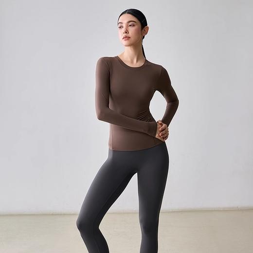跃牌【周游世界系列】瑜伽服女氨纶轻薄弹衣运动长袖 TP0766 商品图4