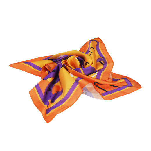 咔哒心系列环保印花丝巾 商品图4