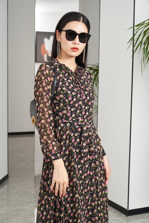 水红色连衣裙HJ3S65 商品图3