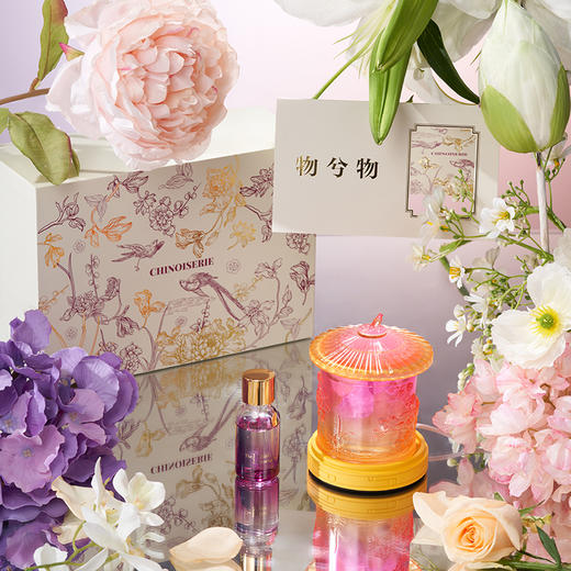 大英博物馆 东方梦境系列 炫彩 香氛晶石氛围灯香薰礼盒-花开富贵 商品图3
